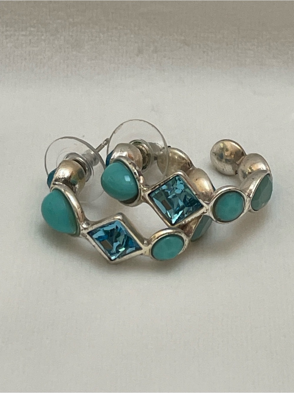 Brighton turquoise hoop earrings